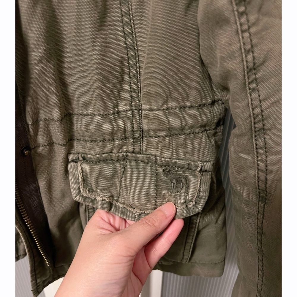Vintage Abercrombie & Fitch A&F Dark Green Fully Lined Jacket Y2K - Picture 7 of 11